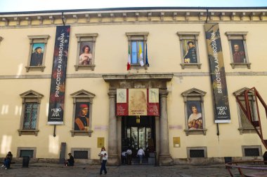 Milan (İtalya), 7 Ekim 2025 - Pinacoteca Ambrosiana / Milan - Milano Pinacoteca Ambrosiana 'ya giriş. (Edson de souza 2nci bölüm))      