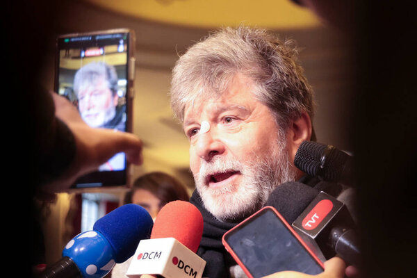 Сан-Паулу (СП), 8 октября 2025 года - Правительство / Права человека / Жертвы / Диктатура 1968 / СП - Марсело Рубенс Паива, бразильский писатель и драматург, участвует во 2-й церемонии вручения исправленных свидетельств о смерти. (leco viana presidentthenews2)  