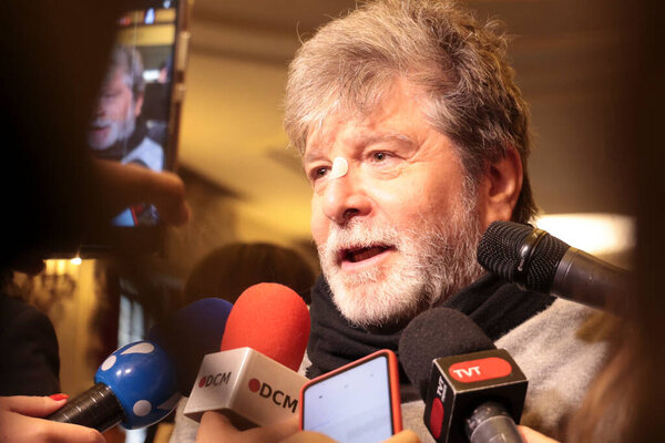 Сан-Паулу (СП), 8 октября 2025 года - Правительство / Права человека / Жертвы / Диктатура 1968 / СП - Марсело Рубенс Паива, бразильский писатель и драматург, участвует во 2-й церемонии вручения исправленных свидетельств о смерти. (leco viana presidentthenews2)  