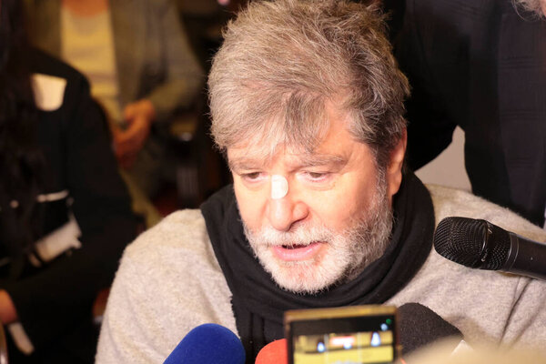 Сан-Паулу (СП), 8 октября 2025 года - Правительство / Права человека / Жертвы / Диктатура 1968 / СП - Марсело Рубенс Паива, бразильский писатель и драматург, участвует во 2-й церемонии вручения исправленных свидетельств о смерти. (leco viana presidentthenews2)  