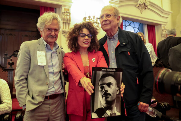 Сан-Паулу (СП), 8 октября 2025 года - Хосе Дирчеу, юрист и бывший министр Гражданского Дома Бразилии, участвует во 2-й церемонии вручения исправленных свидетельств о смерти. (leco viana presidentthenews2)  