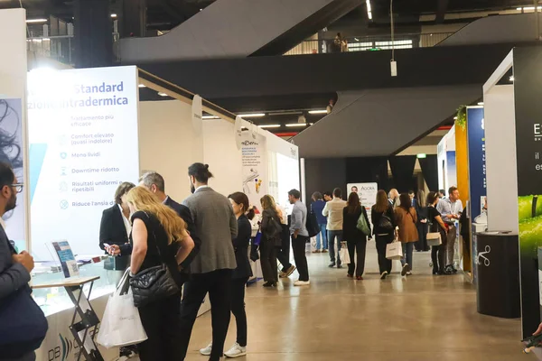 Milan (Italy), October 9, 2025 - Activity on the first day of the 27th edition of the Agora Congress, organized by the Italian Society of Aesthetic Medicine. (edson de souza\thenews2)      