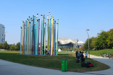 Milan (Italy), 10/09/2025 - Parks/Parco Tre Torri - One hundred and sixty thousand square meters of parkland and an outdoor public art path in CityLife: it's Parco Tre Torri. (edson de souza\thenews2)     