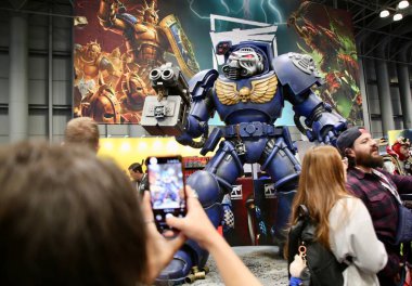 October 9, 2025, New York, USA: Comic con fans crowd the New York Comic Con 2025 which is taking place at Jacob K. Javits Convention Center in New York from October 9th to the 12th. (niyi fote\thenews2)       