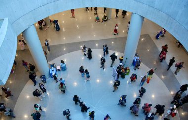 October 9, 2025, New York, USA: Comic con fans crowd the New York Comic Con 2025 which is taking place at Jacob K. Javits Convention Center in New York from October 9th to the 12th. (niyi fote\thenews2)       