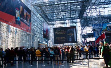 October 9, 2025, New York, USA: Comic con fans crowd the New York Comic Con 2025 which is taking place at Jacob K. Javits Convention Center in New York from October 9th to the 12th. (niyi fote\thenews2)       