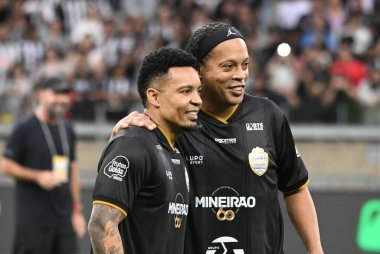 Belo Horizonte (MG), 10/11/2025 - football/challenge/giants - Ronaldinho Gaucho player during the match between the Challenge of the Giants, held at the Mineirao stadium, in the city of Belo Horizonte, October 11, 2025. (Paulo Ti\thenews2)