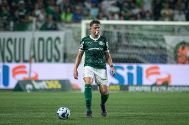Sao Paulo (SP), 10/11/2025 - Brasileirao/Palmeiras vs Juventude - Bruno Fuchs in the match between Palmeiras and Juventude, for the 12th round of the Brazilian Football Championship, on Saturday night, October 11, 2025, at Allianz Parque