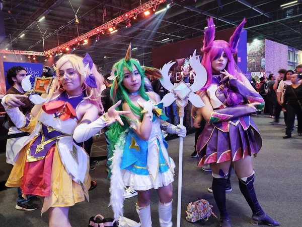 Sao Paulo (SP), October 11, 2025 - Technology/Games/BGS - Crowd movement on the third day of the Brazil Game Show in the Anhembi district. Thousands of players line up to test games from Nintendo, Sega, PlayStation, Konami (leandro chemalle/thenews2)