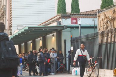 Milan (Italy), October 13, 2025 - Support for the Needy/Opera San Francesco per i Poveri - Opera San Francesco per i Poveri in Milan provides support and offers various types of services to those in need, including meals (edson de souza\thenews2)