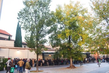 Milan (Italy), October 13, 2025 - Support for the Needy/Opera San Francesco per i Poveri - Opera San Francesco per i Poveri in Milan provides support and offers various types of services to those in need, including meals (edson de souza\thenews2)