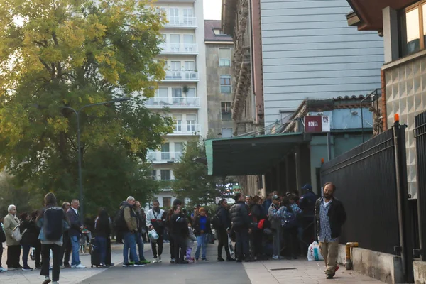Milan (Italy), October 13, 2025 - Support for the Needy/Opera San Francesco per i Poveri - Opera San Francesco per i Poveri in Milan provides support and offers various types of services to those in need, including meals (edson de souza\thenews2)