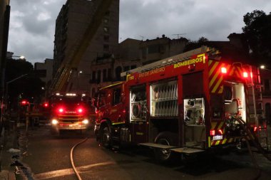 Rio de Janeiro (RJ), October 14, 2025 - Incedio / Lapa / Centro / RJ - A fire occurred on the afternoon of Tuesday, October 14, in a building on Avenida Gomes Freire, corner of Avenida Mem de Sa, in Lapa, downtown Rio. (jose lucena\thenews2)