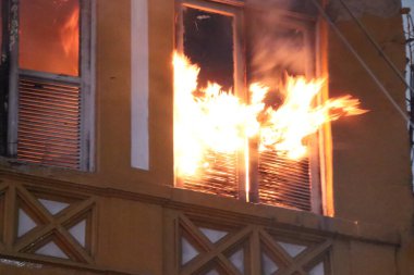 Rio de Janeiro (RJ), October 14, 2025 - Incedio / Lapa / Centro / RJ - A fire occurred on the afternoon of Tuesday, October 14, in a building on Avenida Gomes Freire, corner of Avenida Mem de Sa, in Lapa, downtown Rio. (jose lucena\thenews2)