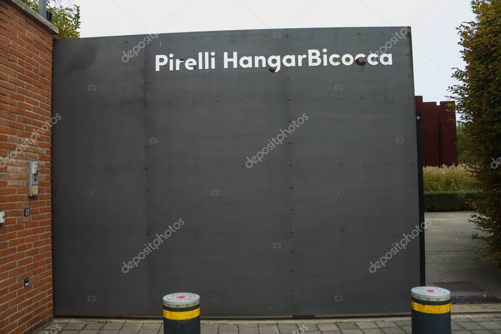 Milan (Italy), October 14, 2025 - Art/Pirelli Hangar Bicocca - Exterior of the Pirelli Hangar Bicocca, non-profit foundation founded in Milan in 2004 from the conversion of industrial plant into center for contemporary art (edson de souza\thenews2)