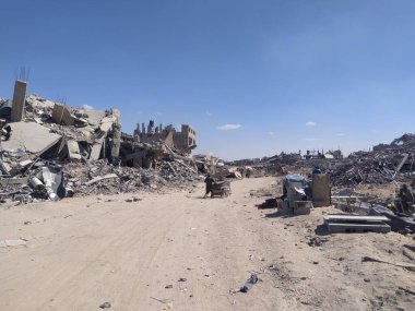 (INT) The Destruction of Tal al-Hawa neighborhood in Gaza by Israeli forces. October 15, 2025, Gaza, Palestine (hashem zimmo/thenews2)