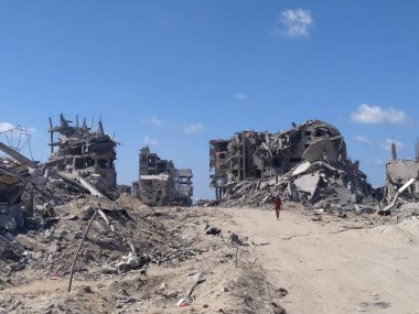 (INT) The Destruction of Tal al-Hawa neighborhood in Gaza by Israeli forces. October 15, 2025, Gaza, Palestine (hashem zimmo/thenews2)