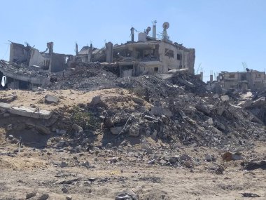 (INT) The Destruction of Tal al-Hawa neighborhood in Gaza by Israeli forces. October 15, 2025, Gaza, Palestine (hashem zimmo/thenews2)