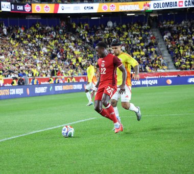 (SPO) Colombia vs Canada friendly Soccer Game. October 14, 2025, Harrison, New Jersey, USA: Canada's  R. Laryea #22 during a high-level friendly international soccer match between Colombia and Canada  (jose francisco/thenews2)