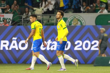 Sao Paulo (SP), 10/15/2025 - Brasileirao/Palmeiras vs Red Bull Bragantino  Felipe Anderson of Palmeiras scores and celebrates his goal in the match between Palmeiras and Red Bull Bragantino (Leco Viana/Thenews2)