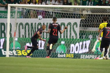 Sao Paulo (SP), 10/15/2025 - Brasileirao/Palmeiras vs Red Bull Bragantino  Jhon John of Red Bull Bragantino scores and celebrates his goal in the match between Palmeiras and Red Bull Bragantino (Leco Viana/Thenews2)