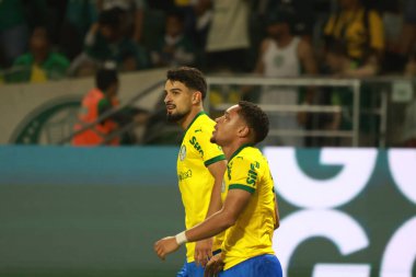 Sao Paulo (SP), 10/15/2025 - Brasileirao/Palmeiras vs Red Bull Bragantino  Flaco Lopez of Palmeiras scores and celebrates his goal in the match between Palmeiras and Red Bull Bragantino, for the 28th round (Leco Viana/Thenews2)