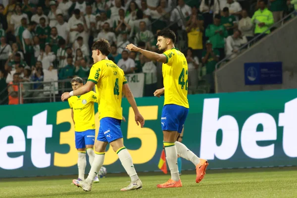 Sao Paulo (SP), 10/15/2025 - Brasileirao/Palmeiras vs Red Bull Bragantino  Flaco Lopez of Palmeiras scores and celebrates his goal in the match between Palmeiras and Red Bull Bragantino, for the 28th round (Leco Viana/Thenews2)