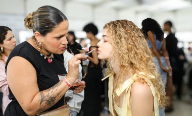 Sao Paulo (SP), 10 / 16 / 2025 - Marina Bitu defilesinde güzellik / sosyal / marinabitu sosyal ve güzellik, Sao Paulo Moda Haftası - SPFW N60, Pacubra, Ibirapuera Park, Sao Paulo, bu Perşembe, 16 Ekim 2025)   