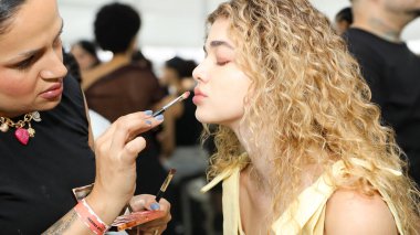 Sao Paulo (SP), 10 / 16 / 2025 - Marina Bitu defilesinde güzellik / sosyal / marinabitu sosyal ve güzellik, Sao Paulo Moda Haftası - SPFW N60, Pacubra, Ibirapuera Park, Sao Paulo, bu Perşembe, 16 Ekim 2025)   