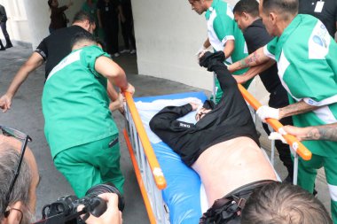 Rio de Janeiro (RJ), Brezilya 10 / 28 / 25 - Penha ve Alemao komplekslerinde gerçekleştirilen operasyon sırasında çekilen görüntüler, Penha Mahallesi 'ndeki Getulio Vargas Hastanesi' ne bu Salı, 28 Ekim 2025. (Jos Lucena / Yeniler 2)