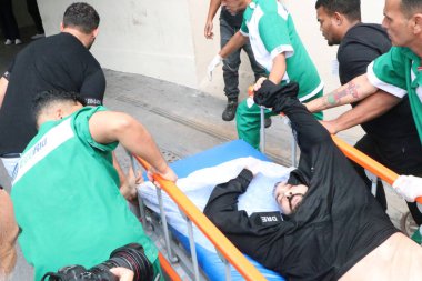 Rio de Janeiro (RJ), Brezilya 10 / 28 / 25 - Penha ve Alemao komplekslerinde gerçekleştirilen operasyon sırasında çekilen görüntüler, Penha Mahallesi 'ndeki Getulio Vargas Hastanesi' ne bu Salı, 28 Ekim 2025. (Jos Lucena / Yeniler 2)