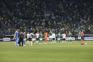 Sao Paulo (SP), 30 Ekim 2025 - Palmeiras ve LDU Quito arasındaki maçta Conmebol Libertadores yarı finalinin ikinci ayağı (leco viana / theenews2)