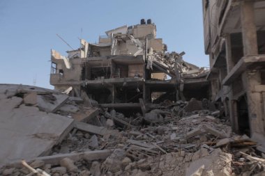 30 Ekim 2025, Gazze, Filistin: İsrail 'in son askeri operasyonu Gazze' nin El Nasr ve Şeyh Radwan mahallelerinde büyük yıkım yarattı (hashem zimmo / thenews2)