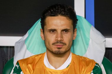 Sao Paulo (SP), 10 / 30 / 2025 - Palmeiras ve LDU Quito arasındaki maçtan önce oyuncu Raphael Veiga, Conmebol Libertadores yarı finalinin ikinci ayağı (leco viana / theenews2)