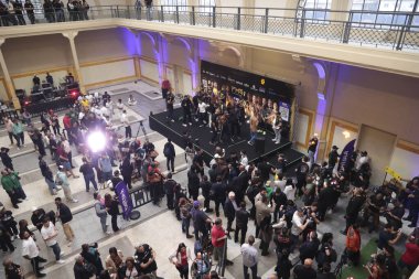 Sao Paulo (SP), 10 / 31 / 2025 - Latin Amerika 'daki en etkili dövüş etkinliği olan Fight Music Show' un sporcularının tartılması ve resmi karşılaşması sırasında seyirciler (leco viana / theenews2)