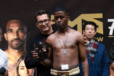 Sao Paulo (SP), 10 / 31 / 2025 - Sporcu Jhony MC, Dövüş Müziği Gösterisi için sporcuların tartılması ve resmi karşılaşması sırasında, Latin Amerika 'daki en etkili dövüş etkinliği (leco viana / theenews2)