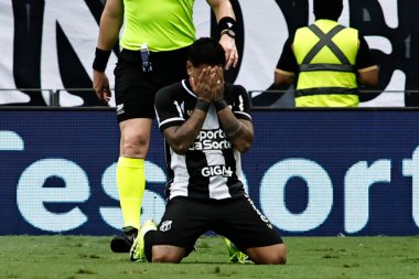 Fortaleza (CE), 02 / 11 / 2025 - Oyuncu Galeano 2025 Brezilya Serie A şampiyonasının 31. turu için geçerli olan Ceara ve Fluminense arasındaki maçta golünü atıyor ve kutluyor. (Ic moreira\ yeni2)