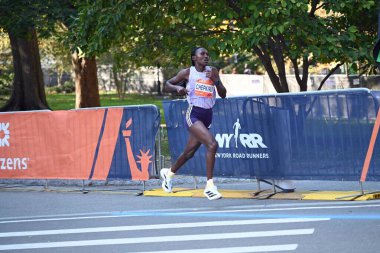 2 Kasım 2025, New York, ABD: Kenyalı atlet Sheila Chepkirui 2025 TCS New York City Maratonu Profesyonel Kadınlar Elit Bölümü 'nde 2: 20 ile üçüncü oldu. (Muzaffer m matos\ the new s2)