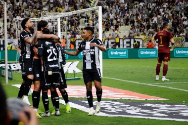 Fortaleza (CE), 02 / 11 / 2025 - Oyuncu Pedro Raul 2025 Brezilya Serie A şampiyonasının 31. turu için geçerli olan Ceara ve Fluminense arasındaki maçta golünü atıyor ve kutluyor. (Ic moreira\ yeni2)