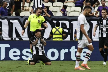 Fortaleza (CE), 02 / 11 / 2025 - Oyuncu Galeano 2025 Brezilya Serie A şampiyonasının 31. turu için geçerli olan Ceara ve Fluminense arasındaki maçta golünü atıyor ve kutluyor. (Ic moreira\ yeni2)