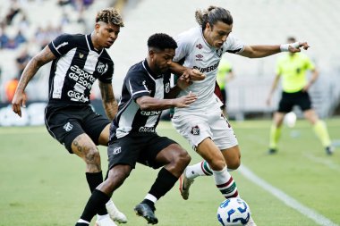 Fortaleza (CE), 02 / 11 / 2025 - Ceara ile Fluminense arasındaki maçta Agustin Canobbio ve Fabiano, Brezilya Serie A şampiyonasının 31. turu için geçerli. (Ic moreira\ yeni2)