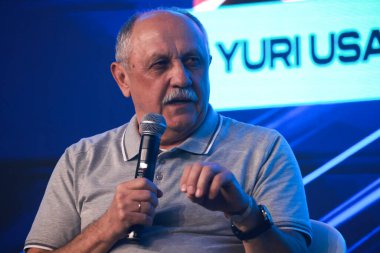 Mogi das Cruzes (SP), 03 / 11 / 2025 Paneli: Uluslararası Uzay İstasyonu (ISS) Yuri Hughmirovich Usachev eski bir Rus kozmonottur. Sovyetler Birliği Kahramanı olarak ödüllendirilmiştir (leco viana / thenew ws2)