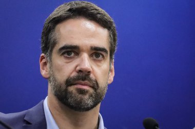 Sao Paulo (SP), Brezilya 03 / 11 / 2025, Gilberto Kassab, Sao Paulo Eyaleti Devlet Bakanı ve Kurumsal İlişkiler Bakanı, Rio Grande do Sul (SC) Valisi Eduardo Leite 'in (marcelo estevao / thenews2)