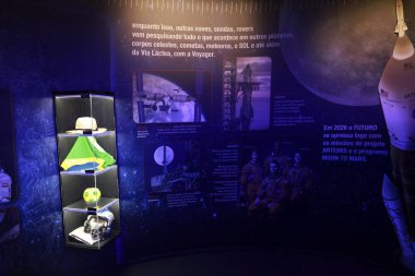 Sao Paulo (SP), 03 / 11 / 2025 Exhibition / Catavento Museum / SP - Astronotlar Evreni sergisinin açılışı, Sao Paulo 'daki Catavento Müzesi, 3 Kasım 2025. (Leco Viana / Newws2)             