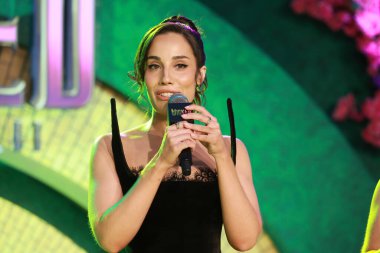 Sao Paulo (SP), 04 / 11 / 2025 - Wicked: Part II 'nin galasında Jon M. Chu (yönetmen), Jonathan Bailey (Fiyero), Cynthia Erivo (Elphaba), Suhai Music Hall' da rol aldı. (leco viana\ yeni2))