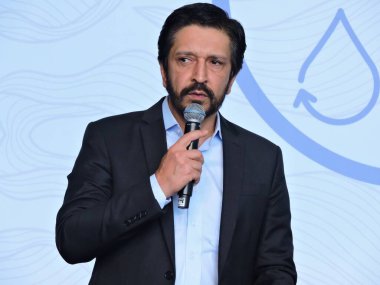 Sao Paulo (SP), Brezilya 04 / 11 / 2025 - Sao Paulo Belediye Başkanı Ricardo Nunes, Sao Paulo 'nun batı bölgesindeki Villa Lobos Park' ta düzenlenen SP + Verde Gündem Zirvesi 'nin resmi açılışına katıldı. (leandro chemalle / the new ws2)