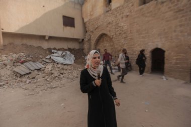 5 Kasım 2025, Gazze, Filistin: El-Zaytoun mahallesindeki tarihi El-Kamiliya Okulu, ilkokul ve ortaokul öğrencilerini (hashem zimmo / theenews2)