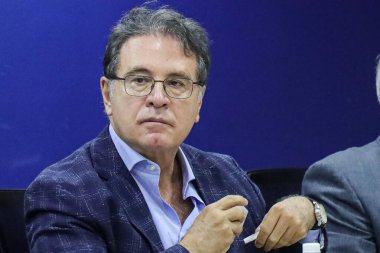 Sao Paulo (SP), Brezilya 05 / 11 / 2025, Vinicius Lummert, eski Turizm Bakanı; Embratur eski Başkanı; Sao Paulo Devleti Turizm ve Seyahat Bakanı, ACSP genel merkezinde bir konferans verdi (marcelo estevao / thenews2)