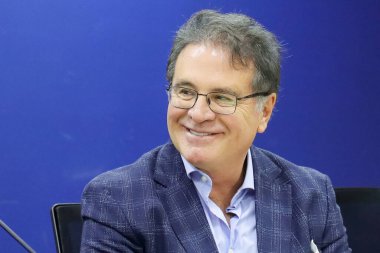 Sao Paulo (SP), Brezilya 05 / 11 / 2025, Vinicius Lummert, eski Turizm Bakanı; Embratur eski Başkanı; Sao Paulo Devleti Turizm ve Seyahat Bakanı, ACSP genel merkezinde bir konferans verdi (marcelo estevao / thenews2)