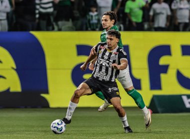 Sao Paulo (SP), 06 / 11 / 2025 - Brasileirao / Palmeiras vs Santos - Brezilya futbol şampiyonasının 32. turu için, 6 Kasım 2025 tarihinde, Sao Paulo-SP 'deki Allianz Parque' da oynanan karşılaşma. (pedro paulo diaz\ yeni2) 